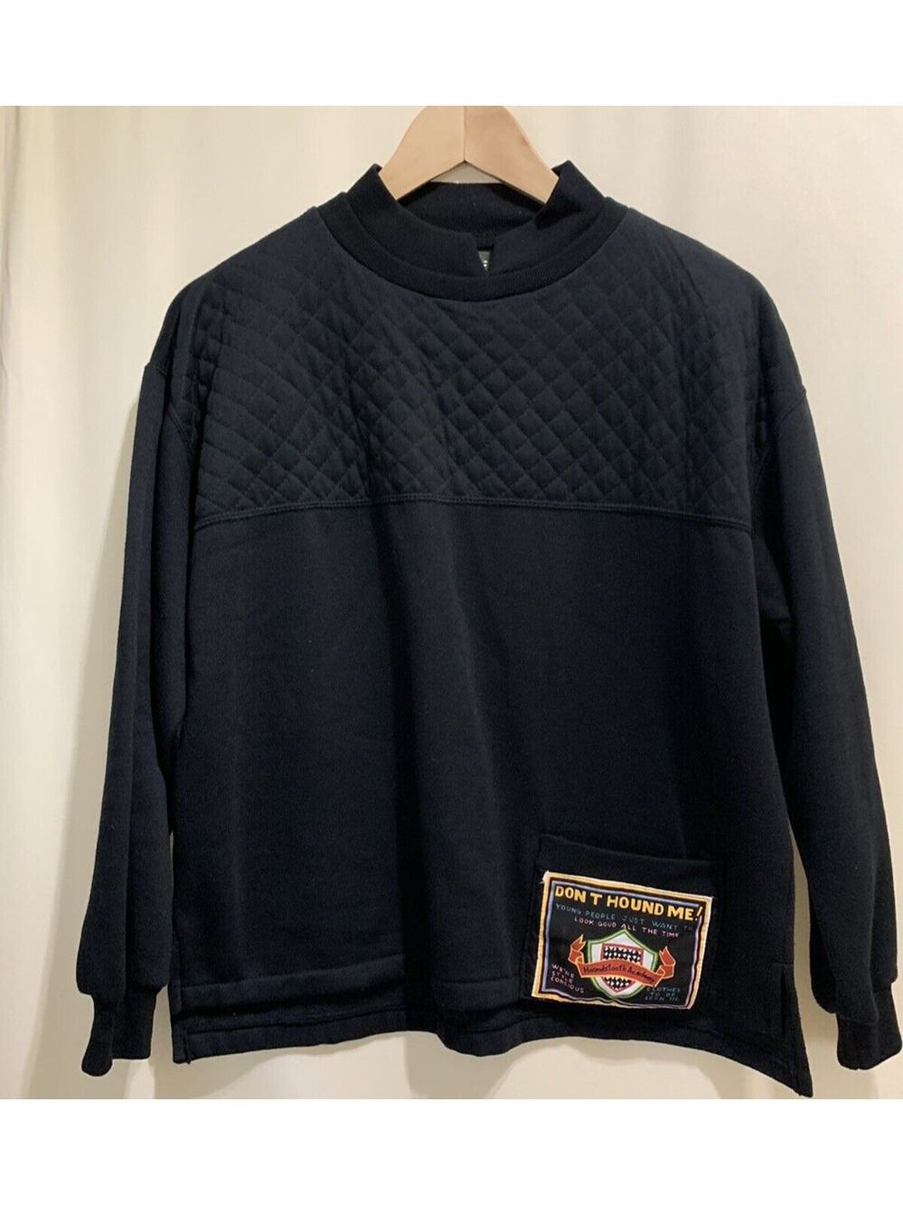 Gitano vintage Black Techna Sport Sweatshirt 80's 90's Streetwear patch